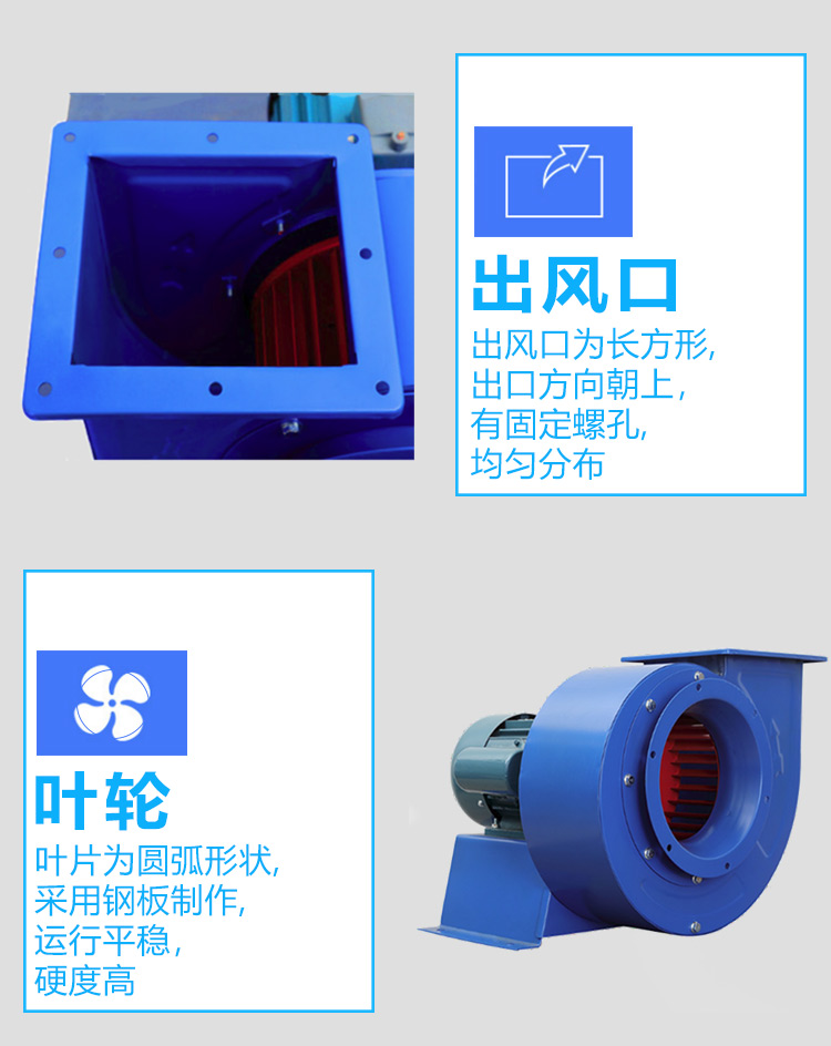 九州普惠CF多翼型离心通风机细节展示